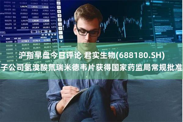 沪指早盘今日评论 君实生物(688180.SH)子公司氢溴酸氘瑞米德韦片获得国家药监局常规批准